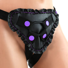 Load image into Gallery viewer, Dillio Fancy Fit Harness in Black/Purple