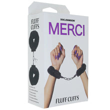 Load image into Gallery viewer, Merci Fluff Cuffs in Black
