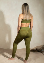 Load image into Gallery viewer, DESTINY SEAMLESS ZEBRA PRINT SPORTS BRA IN SPARKLY GREEN