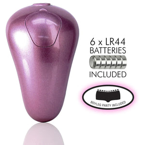 Panty Vibrator - Battery Operated - Pink - L/ XL