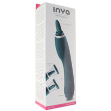 Load image into Gallery viewer, Inya Triple Delight Licking Suction Vibe in Dark Teal