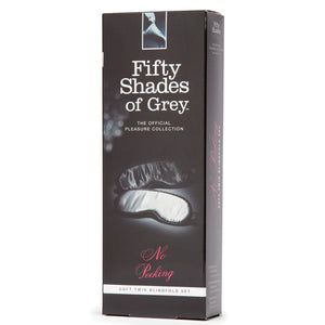 Fifty Shades of Grey® No Peeking Soft Twin Blindfold Set