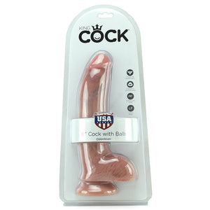 King Cock 9 Inch Cock with Balls in Flesh