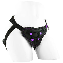 Load image into Gallery viewer, Dillio Fancy Fit Harness in Black/Purple