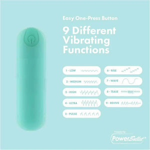 Pure Love® - Rechargeable Power Bullet With Silicone Case - Teal