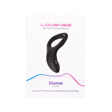Load image into Gallery viewer, Lovense Diamo – Bluetooth Remote-Controlled Cock Ring – Black