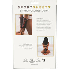 Load image into Gallery viewer, Sportsheets Bondage Gauntlet Cuffs - Red and Black