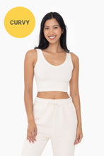 Load image into Gallery viewer, Ribbed Seamless Crop Tank Top Plus