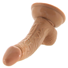 Load image into Gallery viewer, Real Skin Mini Whoppers 5 Inch Curved Dildo in Tan