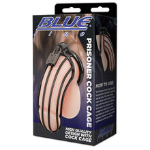 Load image into Gallery viewer, Blue Line Prisoner Cock Cage in Black
