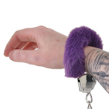 Load image into Gallery viewer, WhipSmart Classic Furry Cuffs in Purple