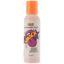 Load image into Gallery viewer, Smack Warming Massage Oil 2oz/59ml in Peach