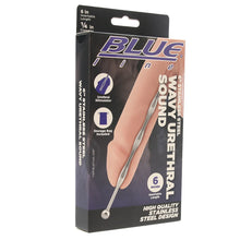 Load image into Gallery viewer, Blueline 6 Inch Stainless Steel Wavy Urethral Sound