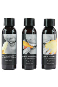 Edible Massage Oil Gift Set 3x2oz in Tropical