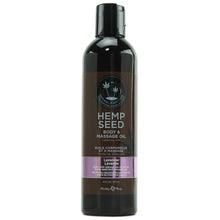 Load image into Gallery viewer, Hemp Seed Massage Oil 8oz/236ml in Lavender