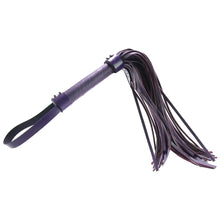 Load image into Gallery viewer, Leather Flogger in Purple
