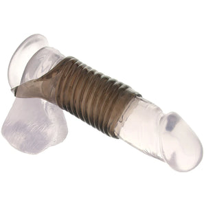 Textured Stimulation Enhancer Penis Sheath in Smoke