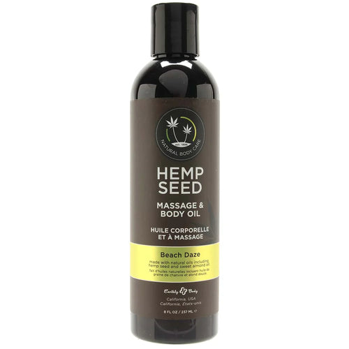 Hemp Seed Massage Oil 8oz/237ml in Beach Daze