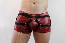 Load image into Gallery viewer, Exotic Peach Black Hollowed Boxer-Black
