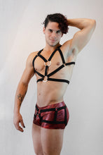 Load image into Gallery viewer, Exotic Peach Black Hollowed Boxer-Black