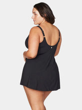 Load image into Gallery viewer, Artesands Women’s Recycled Hues Black Delacroix Swimdress