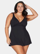 Load image into Gallery viewer, Artesands Women’s Recycled Hues Black Delacroix Swimdress