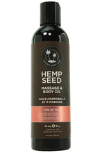 Load image into Gallery viewer, Hemp Seed Massage Oil 8oz/237ml in Isle of You