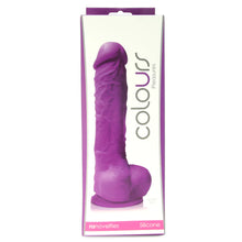 Load image into Gallery viewer, Colours 5 Inch Firm Silicone Dildo in Purple